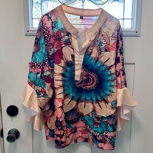 Floral Multicolor Women's Top (627)